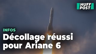 La fusée Ariane 6 a presque réussi son vol inaugural [upl. by Akimed884]