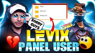 Sorry Guys 😭  NG Levix Panel User 💔 धोखा दिया सबको  🥲  Garena Free Fire [upl. by Gona]