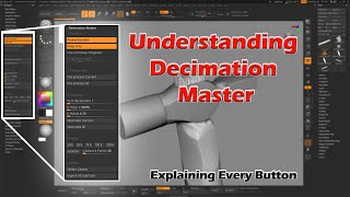 Understanding Decimation Master in Zbrush MaxonZBrush [upl. by Adnohrahs711]