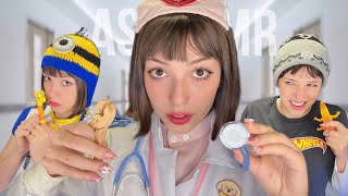 ASMR DOUTORA BRINQUEDOS SALVANDO OS BICHINHOS 🧸🚑 [upl. by Ahseid]