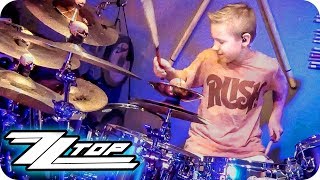 LA GRANGE  ZZ TOP 9 year old Drummer Drum Cover [upl. by Adnauq]