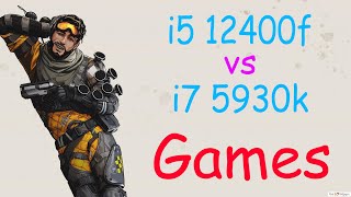 i5 12400f vs i7 5930k in Games [upl. by Aikemahs399]