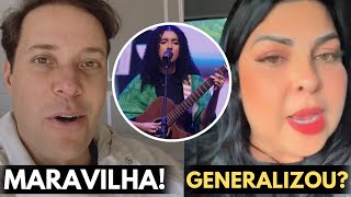 Música quotEvangelho de fariseusquot de Aymeê Rocha divide opiniões  Valadão e Vanilda Bordieri comentam [upl. by Vallie131]