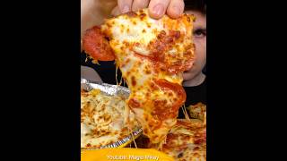 Dominos Pizza my FAVORITE menu items  Wingstop Ranch asmr mukbang dominos [upl. by Lytsirhc]