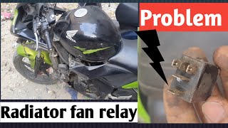 Honda CBR 150R Radiator fan  relay [upl. by Wohlert514]