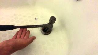 How to remove a broken tub drain pipe [upl. by Elagibba]