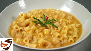 Pasta e ceci facile gustosa e salutare – Primi piatti [upl. by Adnilec]