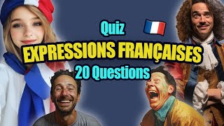 QUIZ  20 Expressions françaises à compléter [upl. by Johansen]