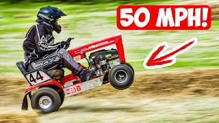 The INSANE World of Lawn Mower Racing [upl. by Artinak]