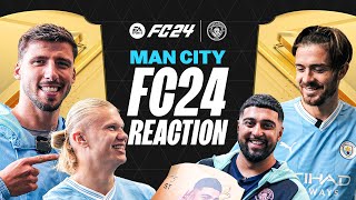 Man City REACT to FC24 Ratings 🤯  Haaland Grealish Alvarez  Esports [upl. by Reivad560]