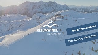 Drohnenflug Skigebiet Steinplatte  Reit im Winkl im Winter  reitimwinkl [upl. by Renrut]