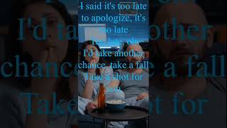 Its too late to apologizelyrics timbaland onerepublic whatsappstatusvideo [upl. by Rockel641]