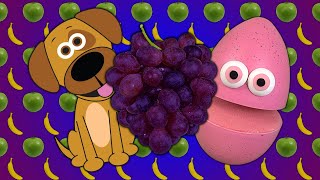 Woof Woof Woof Woof  Bark Woof Ruff Apples and Bananas  Surpriso Kids Songs Dog Translation [upl. by Anitac]