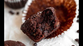 Chocolate Zucchini Muffins [upl. by Nwadrebma389]