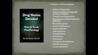 Drug Names Decoded How to Study Pharmacology Chapter 5 Neuro [upl. by Grevera]