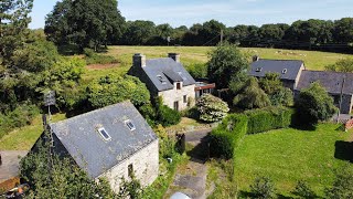 A vendre en Bretagne petit hameau de 3 maisons avec son étang privé [upl. by Artemahs244]