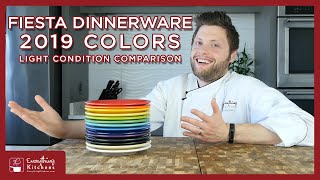 Fiesta Dinnerware 2019 Colors amp Lighting Condition Comparison [upl. by Azerila]