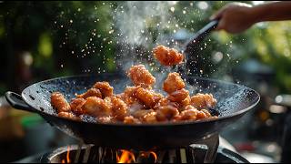 🔥Ultimate Crispy Chicken Nuggets with Homemade Sauce  Almazan Kitchen Outdoor Cooking [upl. by Nnaycart937]