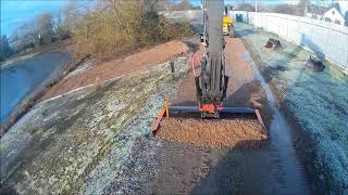 Access track fixing the easy way with Volvo ec140e with Rototilt R4 and Idig [upl. by Dibrin]