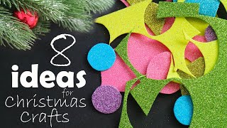 8 CUTE IDEAS for Christmas Crafts from foamiran [upl. by Ellehcan]