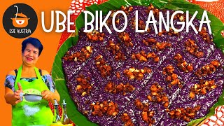 UBE BIKO LANGKA  BIKO LANGKA  UBE BIKO  MALAGKIT RECIPE KAKANIN RECIPE  ESIE AUSTRIA [upl. by Annauqal372]