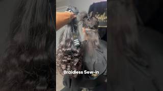 Extensionssss 😍🥰 microlinks hair extensions beadedweft braidlesssewin [upl. by Hiro]