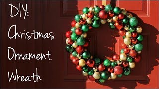 DIY Christmas Ornament Wreath [upl. by Anagrom]