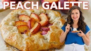 The Best Peach Galette Recipe  Easy Summer Dessert [upl. by Heron705]