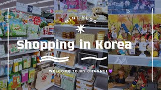 shopping in Daiso Korea store Vlog [upl. by Yettie]