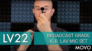 MOVO LV22 XLR Cardioid and Omnidirectional Lavalier Microphone Unboxing amp Review [upl. by Suirradal]