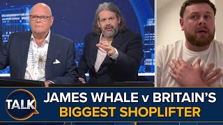 Britains Biggest Shoplifter Who Went To Prison 10 Times v James Whale [upl. by Harper]