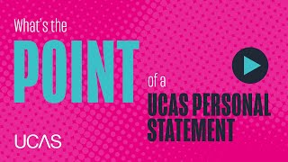 What the point of a UCAS personal statement [upl. by Lundin]