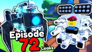 EPISODE 72 PART 1 UPDATE LEAKS Toilet Tower Defense [upl. by Horwath128]