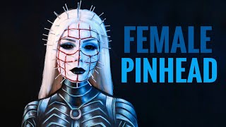 FEMALE PINHEAD  HELLRAISER  HALLOWEEN MAKEUP LOOK [upl. by Adnilreh]