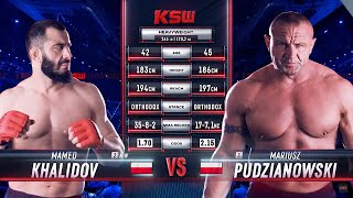 KSW Free Fight Mamed Khalidov vs Mariusz Pudzianowski [upl. by Kudva762]