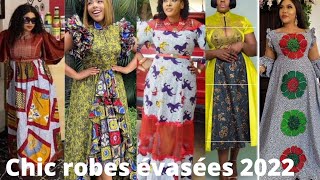 🆕très jolies robes évasées dAnkara styles en pagne tendances 2022beautiful ladies dresses regardez [upl. by Nichy]