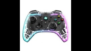 Control Inalámbrico Gamepad Transparente Rgb Para Switch [upl. by Arbba]