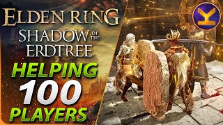 Elden Ring DLC  Helping 100 Players Beat the Final Boss [upl. by Yttap]