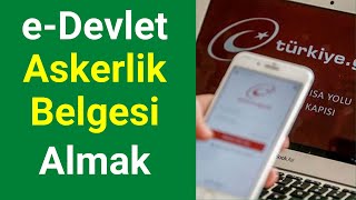 eDEVLET ASKERLİK DURUM BELGESİ NASIL ALINIR [upl. by Nuhsyar]