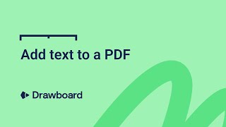 How to add text to a PDF using Drawboard PDF [upl. by Karine975]