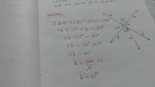 two straight lines PQ and RS intersect each other at O If angle POT75 find the value a b c [upl. by Garnet]