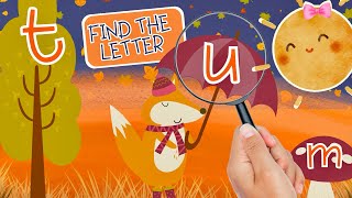 FIND THE LETTER Fall Edition Learning Letters  Educational Fun for Toddlers  Preschool  Kindies [upl. by Riccardo]