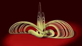 Bouali 4D hyperchaotic attractor with typical wings [upl. by Abdulla98]