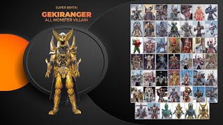 Gekiranger all Monster Villain [upl. by Wagner]