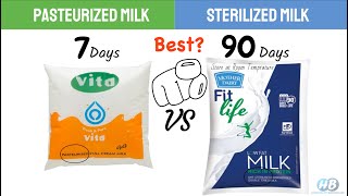 Which milk is best for you Pasteurised vs Sterilised Milk HTST PasteurisationUHT MilkPacket Milk [upl. by Wehhtam]