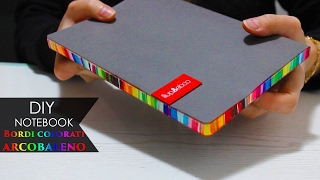 DIY Notebook Bordi colorati arcobaleno  Rainbow book edge 2 [upl. by Richel872]