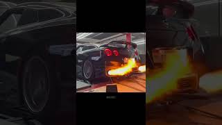 Nissan GTRR35 Flame Thrower😱🥶🔥 shorts Supercar CarCommunity carlovers CarEdit viralshorts [upl. by Yrohcaz917]