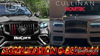 MERCEDES GLS BRABUS 800 800PS VS ROLLS ROYCE CULLINAN NOVITEC 685PS ACCELERATION 0250KMH [upl. by Seluj]