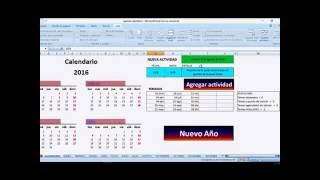 agenda calendario en excel [upl. by Tehcac635]