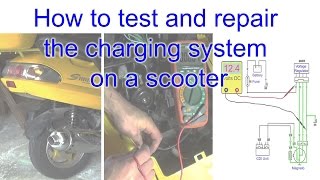 How to test and repair the charging system on a scooter [upl. by Basir682]